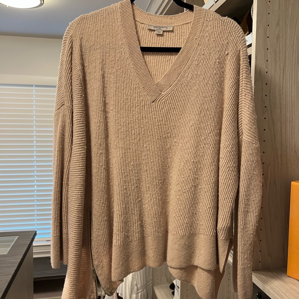 All Saints Beige Sweater
